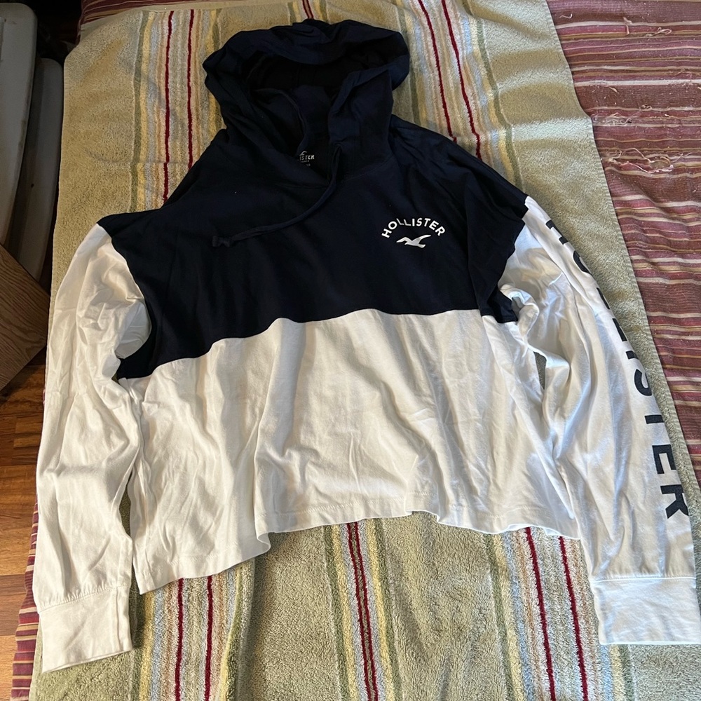 Hollister Hooded Long Sleeve Boyfriend T-shirt